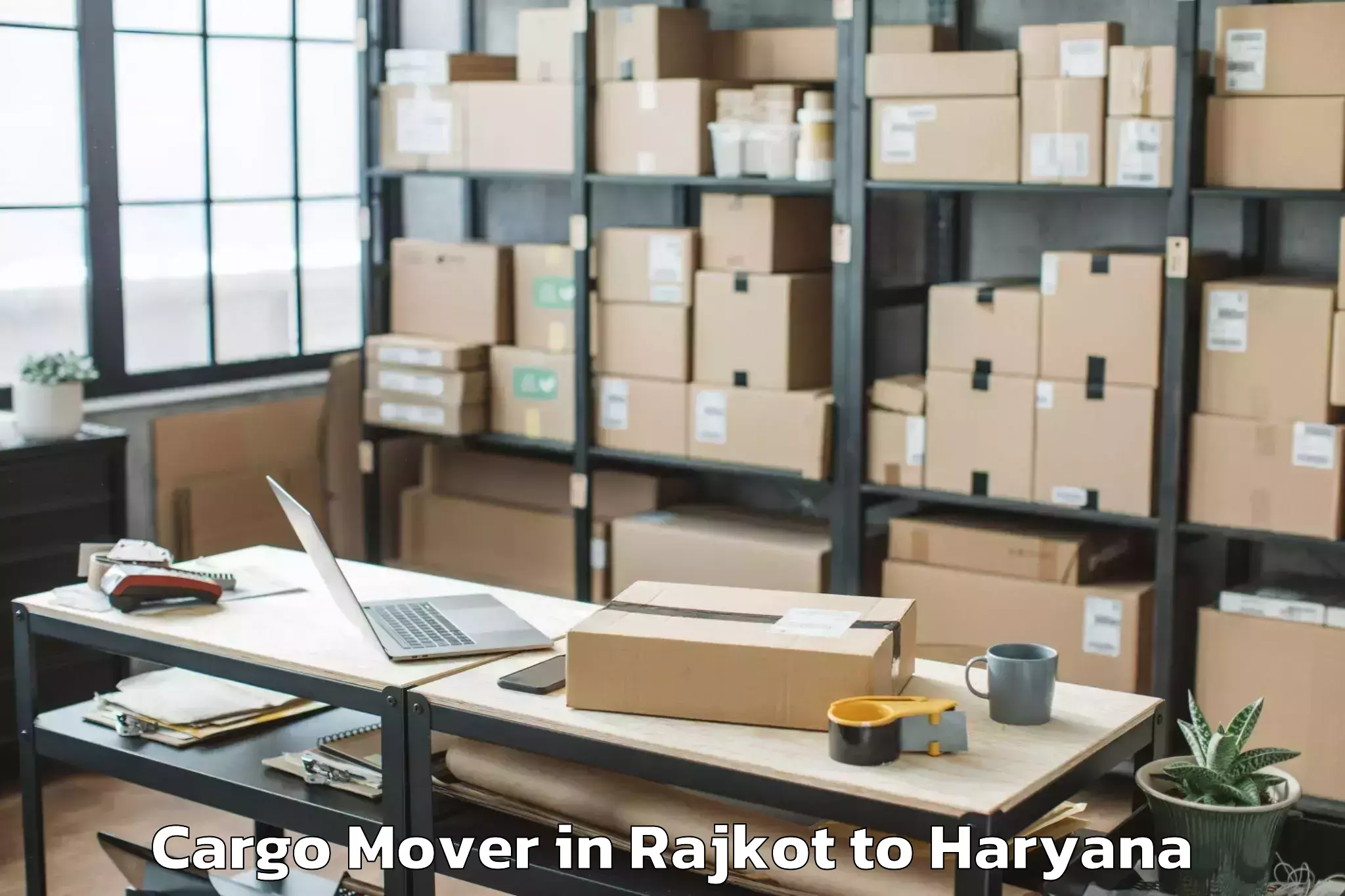 Easy Rajkot to Tosham Cargo Mover Booking